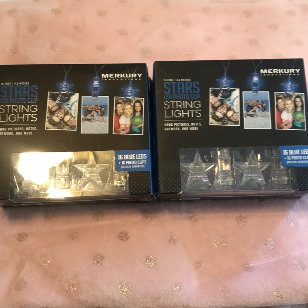 Stars LED photo clip string lights